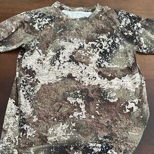 RedHead Camouflage Short Sleeve Tee in Brown and Green YXL